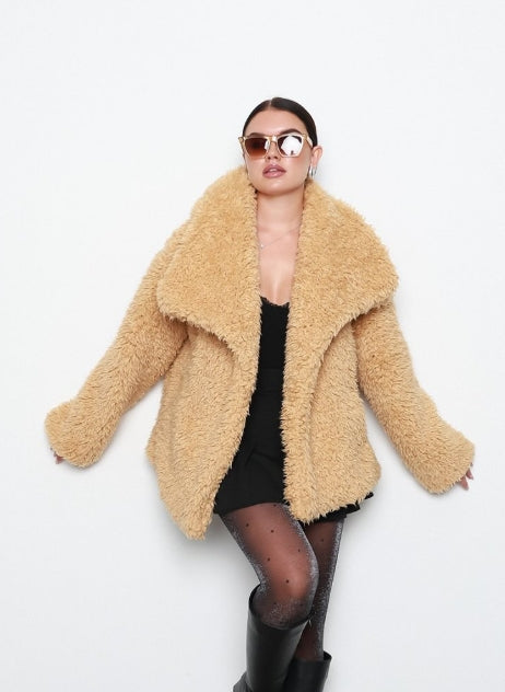 Women's Teddy Coat or Faux Shearing Jacket