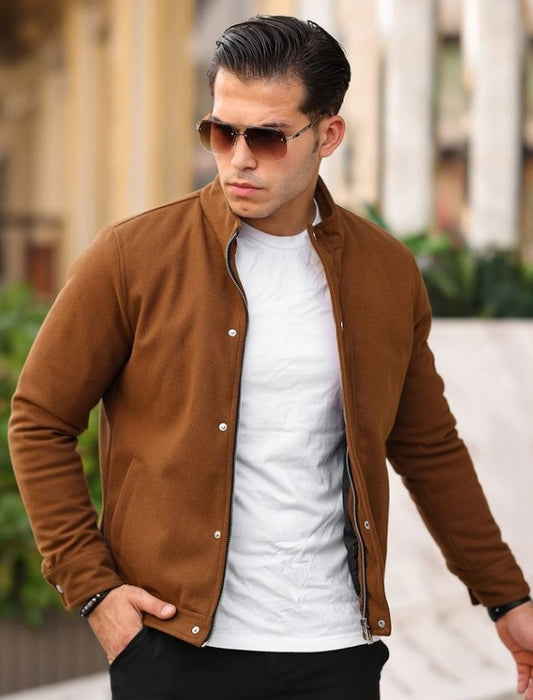 Men's Faux Suede Jacket