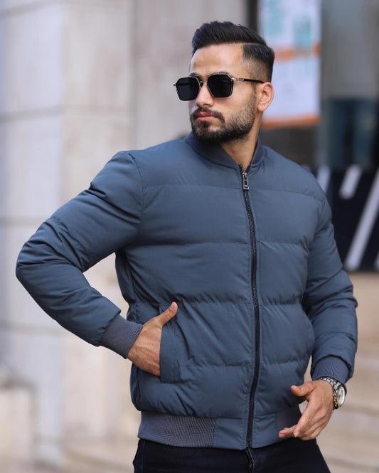 men's Bomber-style puffer Jacket