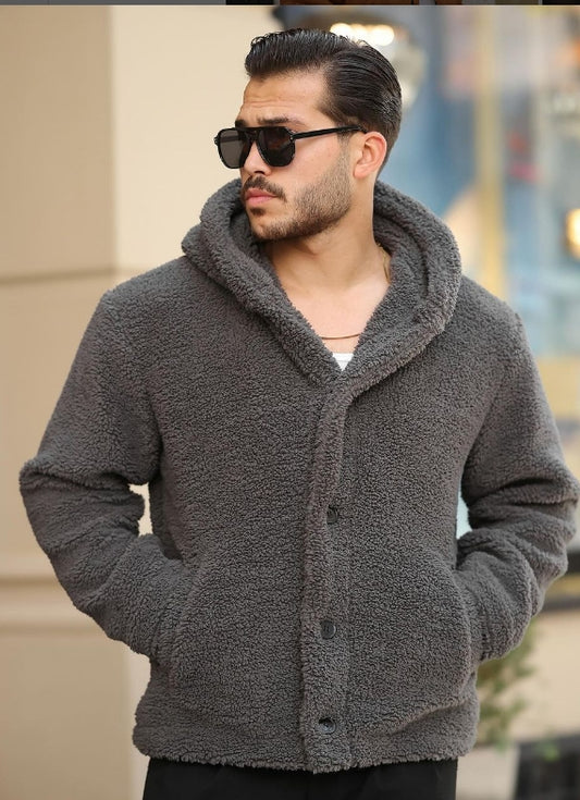 Men's Fuzzy Sherpa Jacket