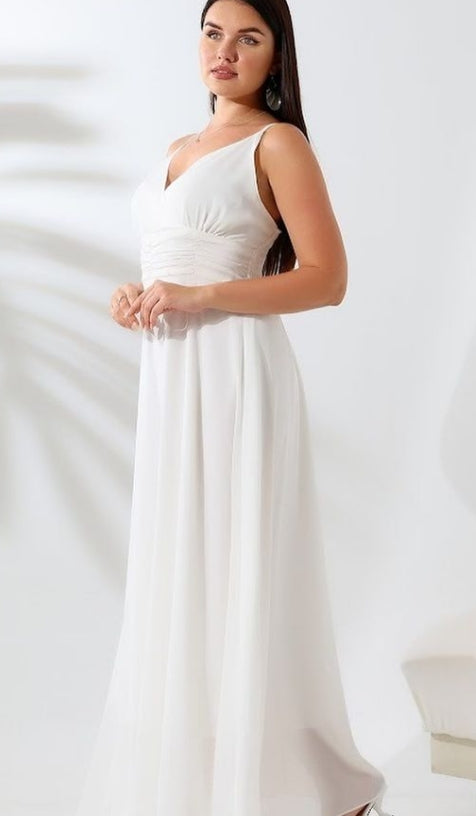 maxi dress with a flowy, ethereal design.