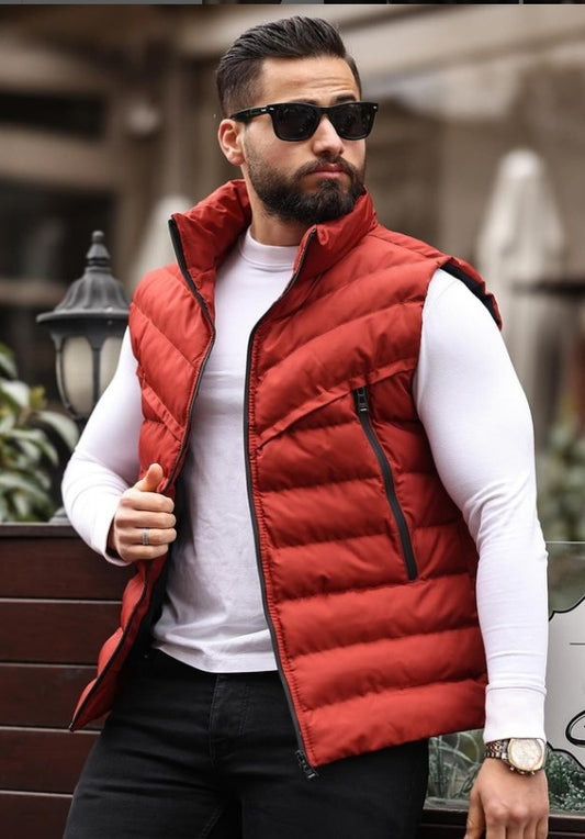 Men's Qulited Puffer Vest Jacket