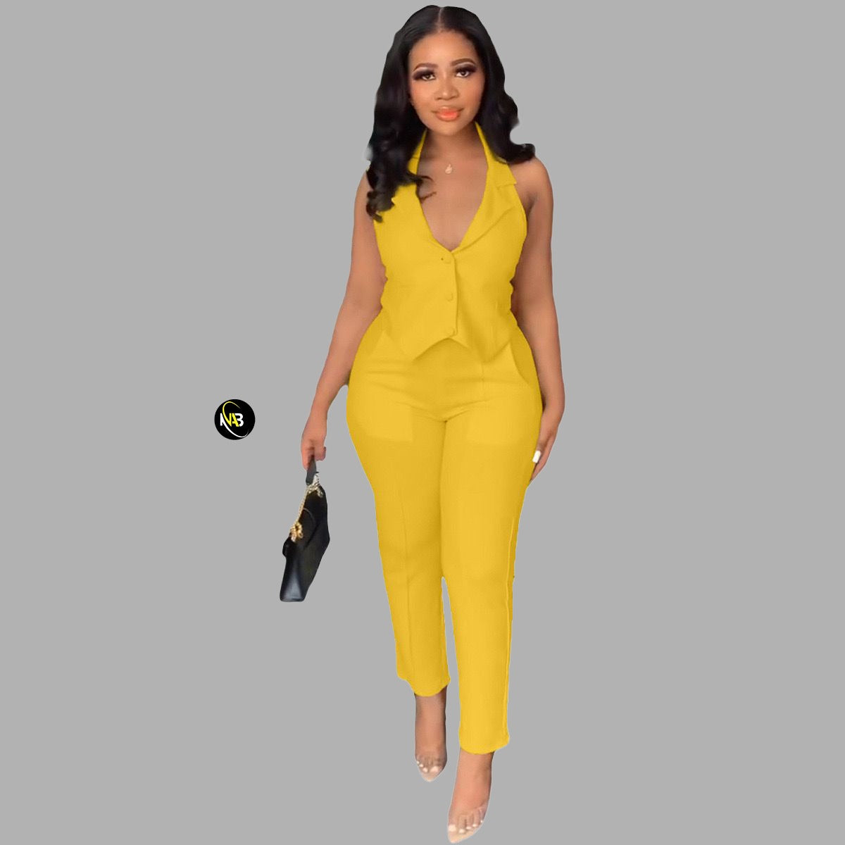 Office Lady Wear Yellow