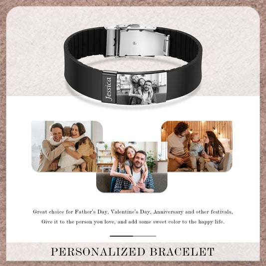 Custom Photo Men Bracelet