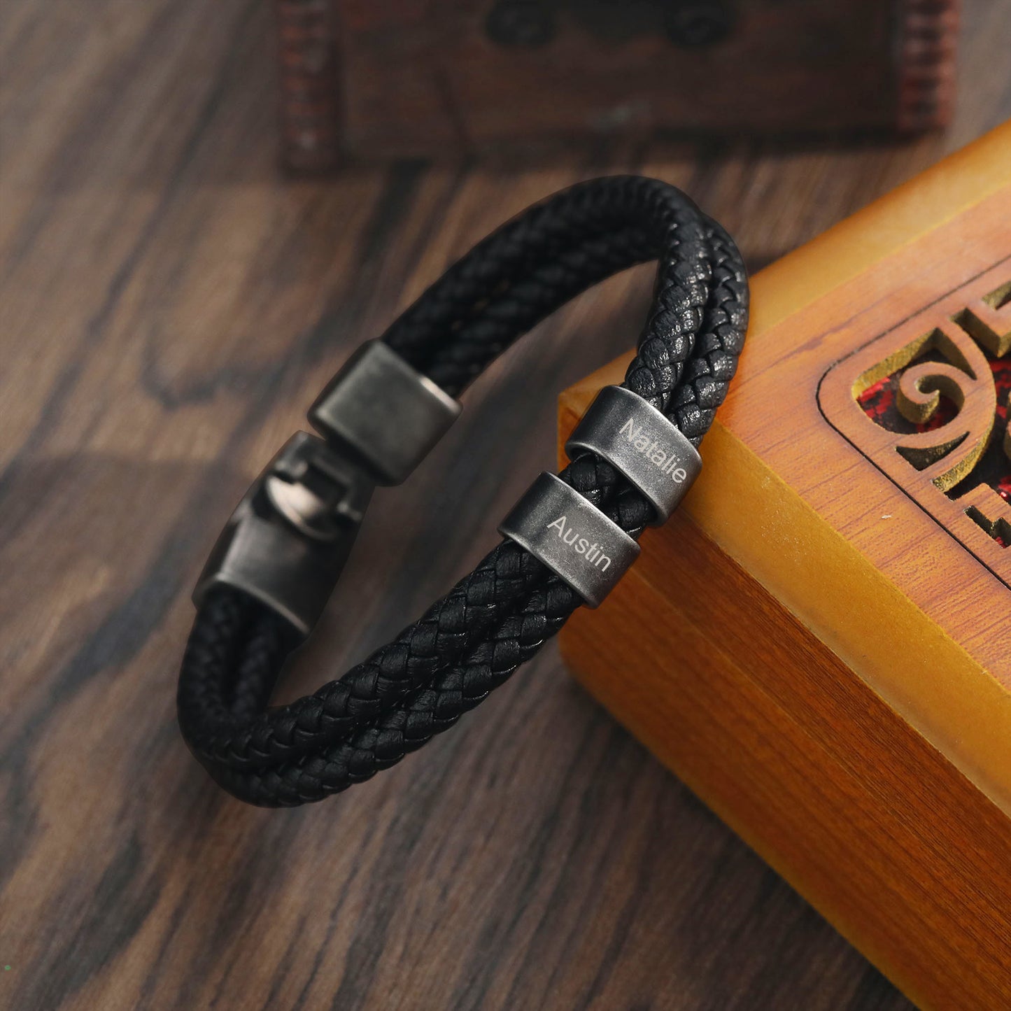 Custom Leather Bracelet